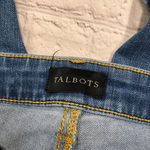 Talbots Women Crop Flare Jeans Size 14P 14 Petite Blue Denim B171 -2 - Picture 8 of 16